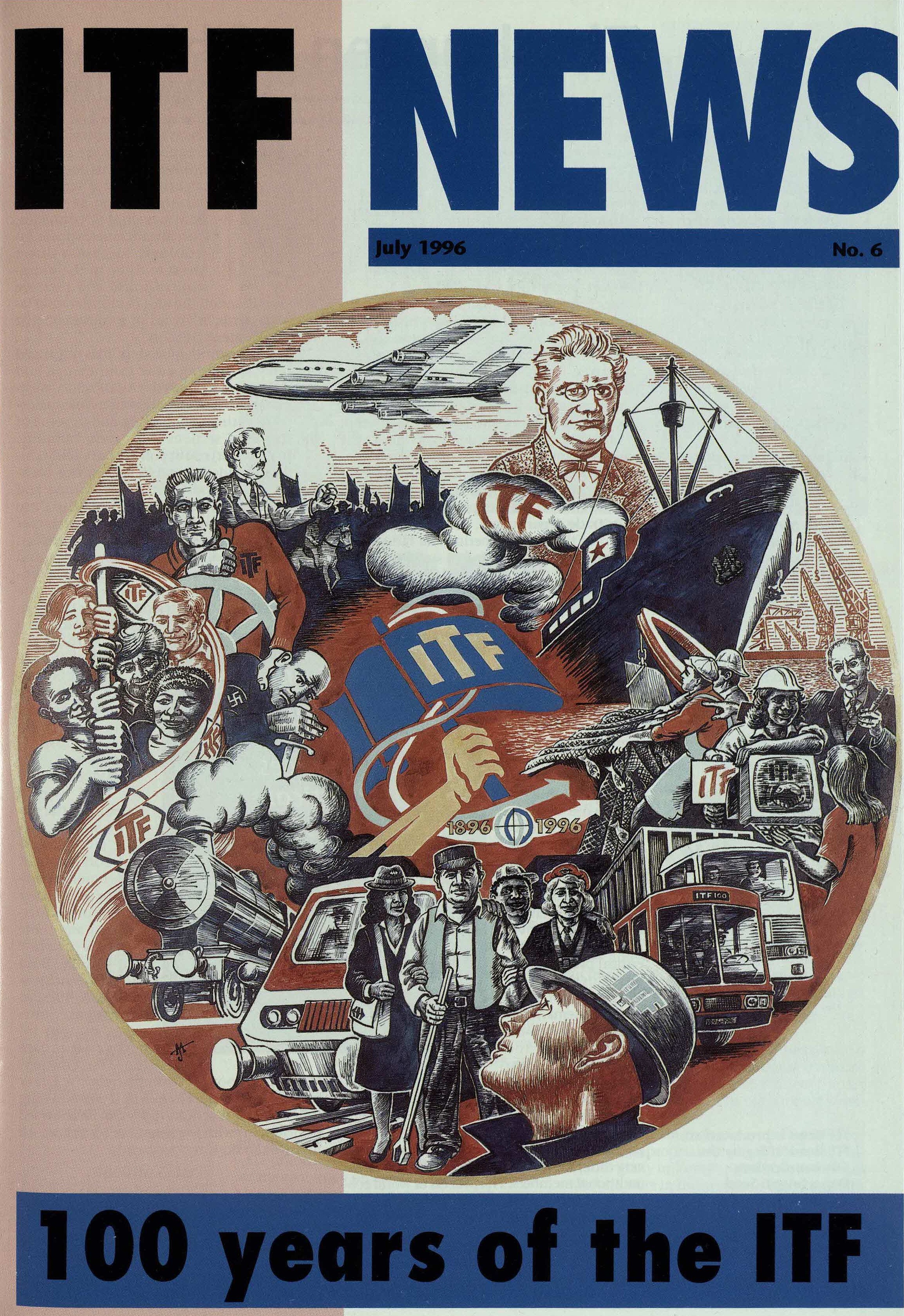 Titelblatt der Zeitschrift "Internationale Transportarbeiter-Föderation"