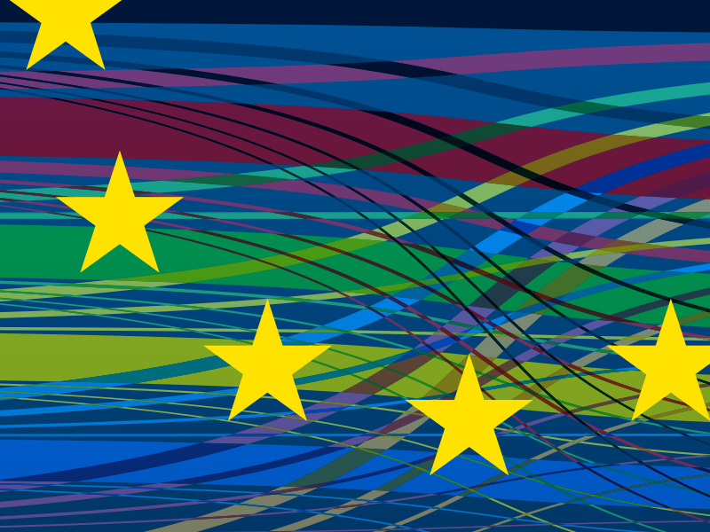 Grafik mit Europasternen 