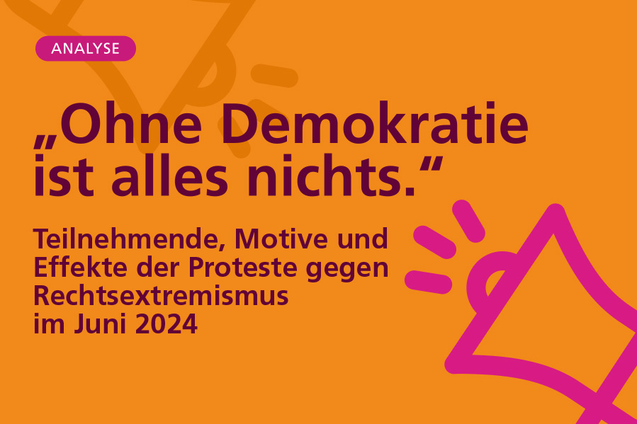 Zu sehen ist der Titel der Studie "Ohne Demokratie ist alles nichts."