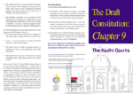 The draft constitution: chapter 9