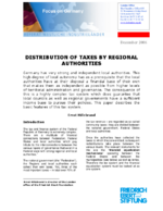 Distribution of taxes by regional authorities