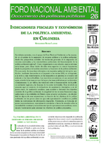 Indicadores fiscales y económicos de la política ambiental en Colombia