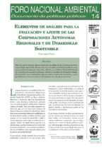 Elementos de análisis para la evaluación y ajuste de las corporaciones autónomas regionales y de desarrollo sostenible