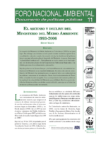 El ascenso y declive del Ministerio del Ambiente 1993 - 2006