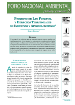 Proyecto de ley forestal y derechos territoriales de indígenas y afrocolombianos
