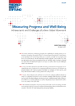 Measuring progress and well-being