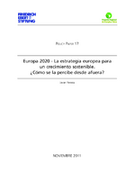 Europa 2020 - la estrategia europea para un crecimiento sostenible