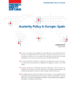 Austerity policy in Europe: Spain