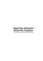 Supporting Indonesia's democratic transition