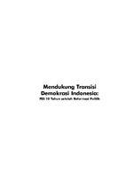 Mendukung transisi demokrasi Indonesia