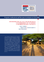Intervención ad hoc en municipios colombianos de acuerdo con indicadores sociales
