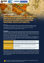 Pengembangan model pelibatan partisipatif unsur pentahelix dalam implementasi Gerkana Nasional Revolusi Mental