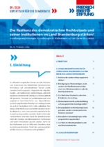 Die Resilienz des demokratischen Rechtsstaats und seiner Institutionen im Land Brandenburg stärken!