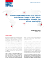 The nexus between democracy, security and climate change in West Africa