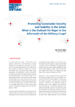 Promoting sustainable security and stability in the Sahel