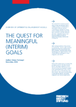 The quest for meaningful (interim) goals