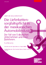 Die Lieferkettensorgfaltspflicht in der mexikanischen Automobilindustrie