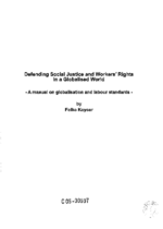 Defending social justice and workers' rights in a globalised world